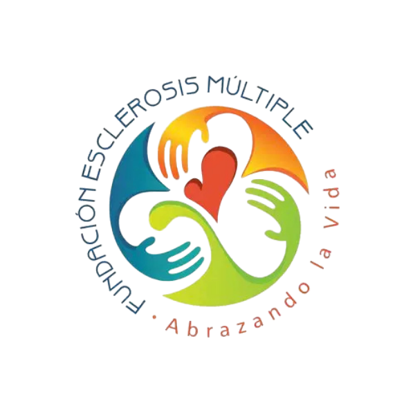 Logo de fundacion esclerosis multiple abranzando la vida